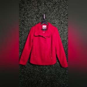 Kensie Women's Vibrant Red Bomber Jacket